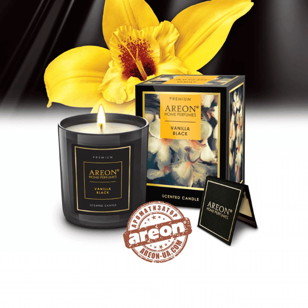 Areon Home Candle Premium Vanilla Black